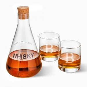 Latitude Run Welborn Personalized Whiskey 3 Piece Beverage Serving Set LTTN5078